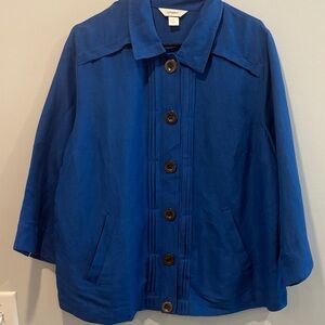 CJ Banks Royal Blue Utility Jacket